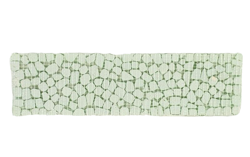 Glasmosaik hell Grün Mosaik Polygonal 1 Matte glänzend unregelm Tropfen Basteln