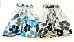 Badehosen Kinder 3 für 2 Badeshorts 146 - 158 Hibiskus Shorts geblümt Kinder