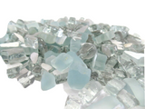 Mosaik Glas 650 g grau türkis glänzend matt unregelmäßig Crush Basteln Diy