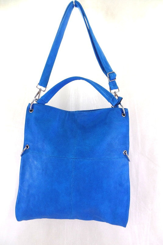 Mahel Tasche Schultertasche Hellblau  Reißverschluss Damentasche