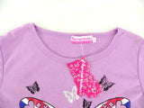 MÄDCHDCHEN T-SHIRT LILA Größe 8 Kinder kurzarm Shirt Schmetterling