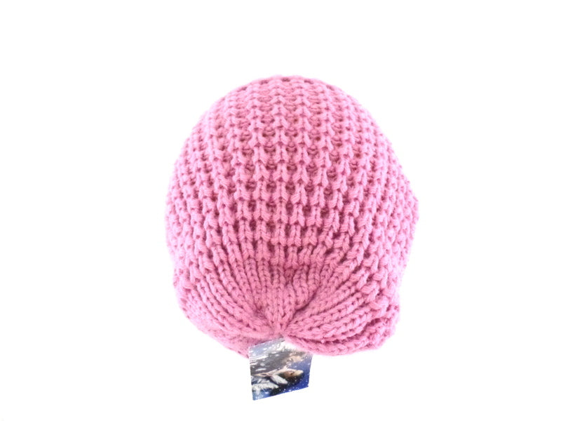 Mützen Strickmützen Umschlag in 4 Farb - Varianten Beige Rosa Rot d. Braun