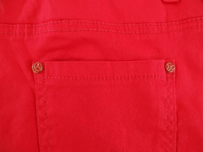 Damenshorts Hotpants Jeans hellrot Miss One Größenvarianten 34 - 42 wählbar
