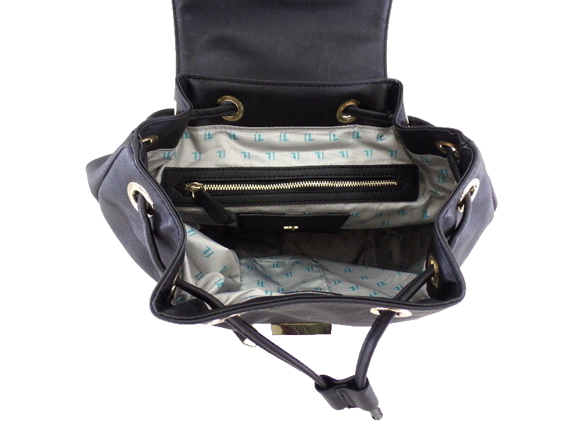 Trussardi - 75BL83 Rucksack Schwarz Weiß Tasche Rucksack
