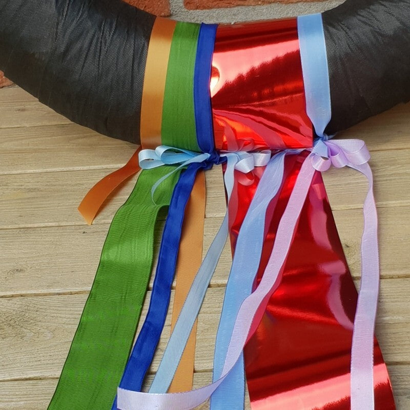 STROHKRANZ Ø 100 cm Strohring Strohrömer Rohling mit Vlies Adventskranz Deko