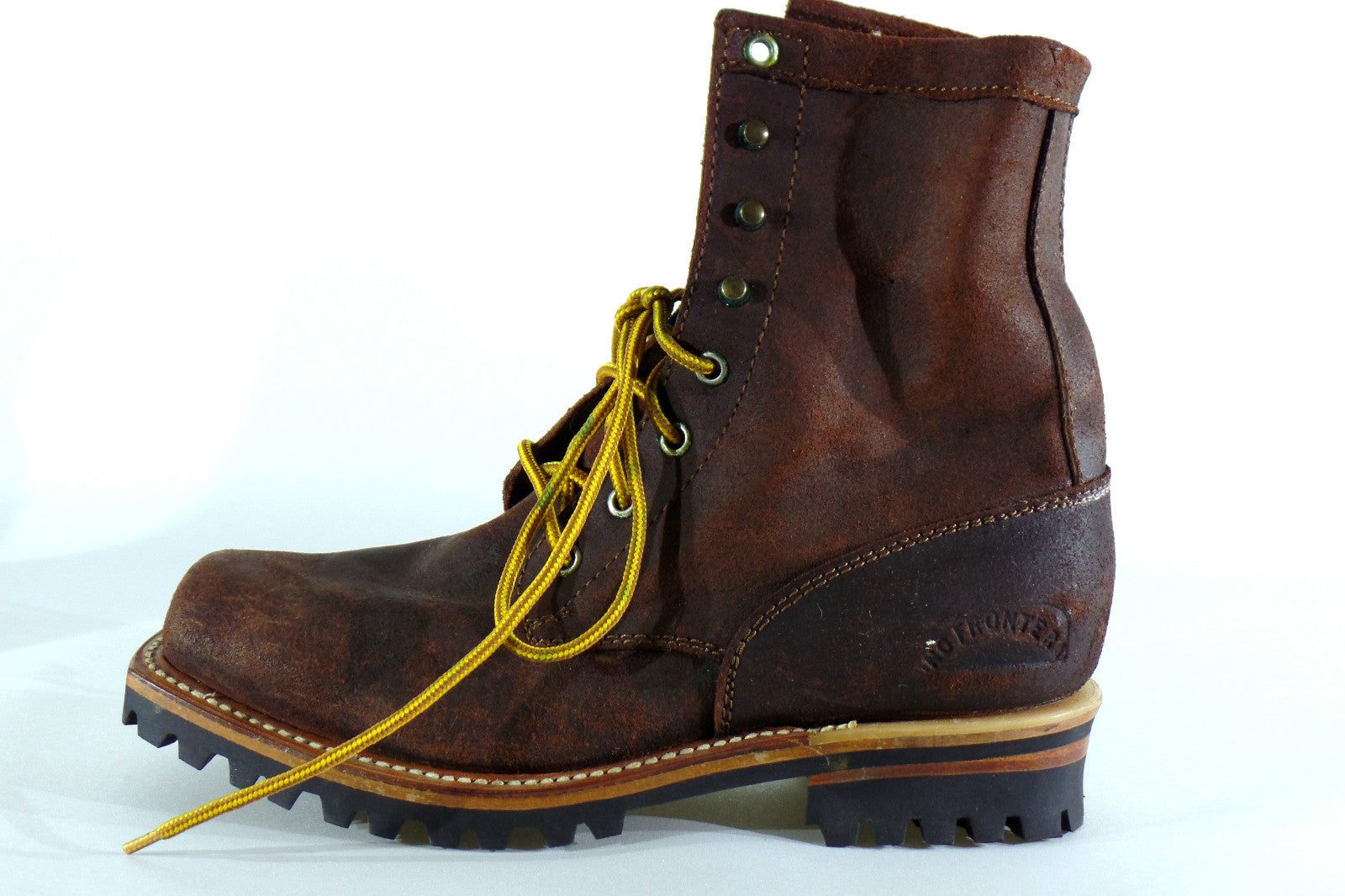 Westernstiefelette Arbeits Cowboyboot 37 Braun Schnürer Mexico