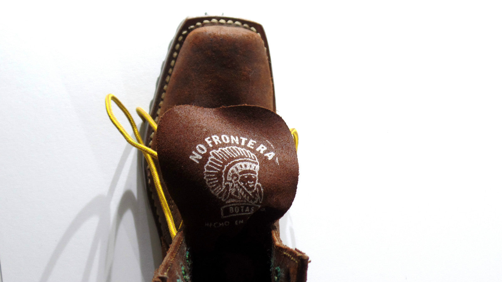 Westernstiefelette Arbeits Cowboyboot 38 Braun Schnürer Mexico