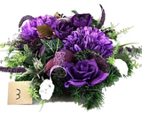 Casa-Poador Grabschmuck Gesteck Exoten Lila künstlich Totensonntag Friedhof Blum