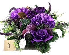 Casa-Poador Grabschmuck Gesteck Exoten Lila künstlich Totensonntag Friedhof Blum