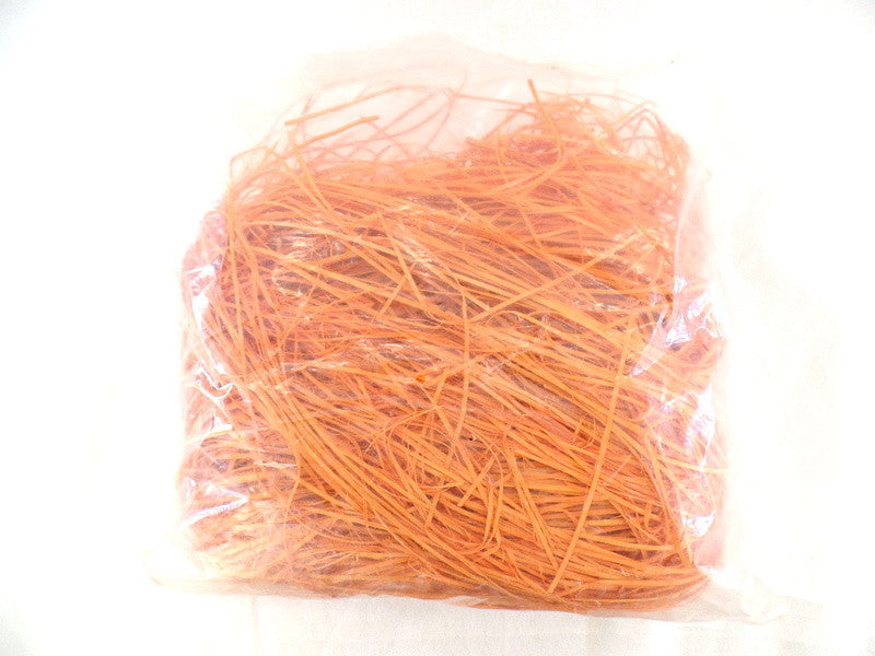 Holzwolle Rattan Orange 250 g gefärbt Trockenmaterial Floristik Dekoration