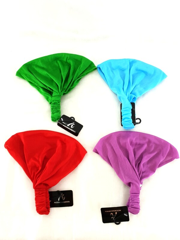 Haarband 4 er Set Unifarben 4 Farben Stoff Stirnband Bandana Haarbänder