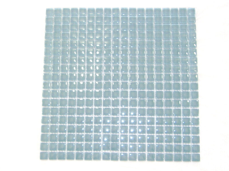 Ressalossa Glasmosaik Fliesen Grau glänzend Matte 30 x 30 cm 324 Steinchen