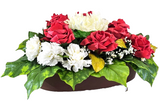CASA - POADOR GRABSCHMUCK Herz rote Rosen Kunstblumen Engel Friedhof