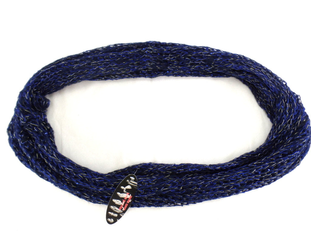 Schal Rundschal Blau Loop Wickelschal Schlauchschal gestrickt Arcylic