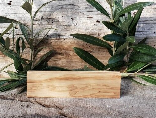 Olivenholz Schnitzholz Rohling Massivholz 40x10x140 mm 6 Stück Carving flach
