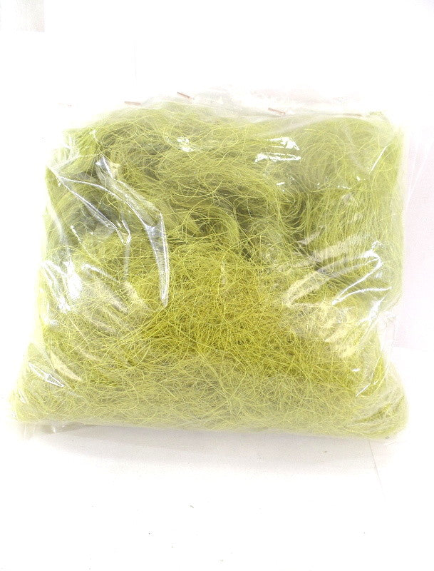 Sisal Feenhaar gelbgrün lime 100 g gefärbt Trockenmaterial Floristik Deko