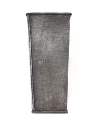 Metalltöpfe 1 Karton 50 Stück Grau Shabby 20 cm Hoch konisch Vase Top