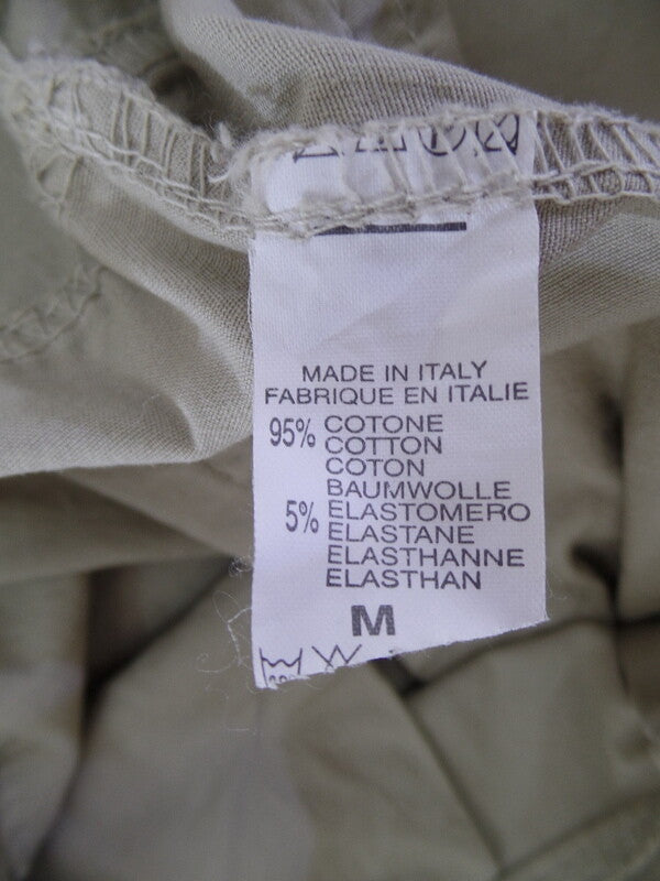 Hose Größe M Beige Stoffhose Shini Mode mit Gürtel