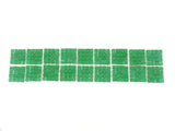 BORDÜRE Glasmosaik Grün matt Glas Borde 18 x Quadrate 50 x 50 mm 288 Steine 5 mm