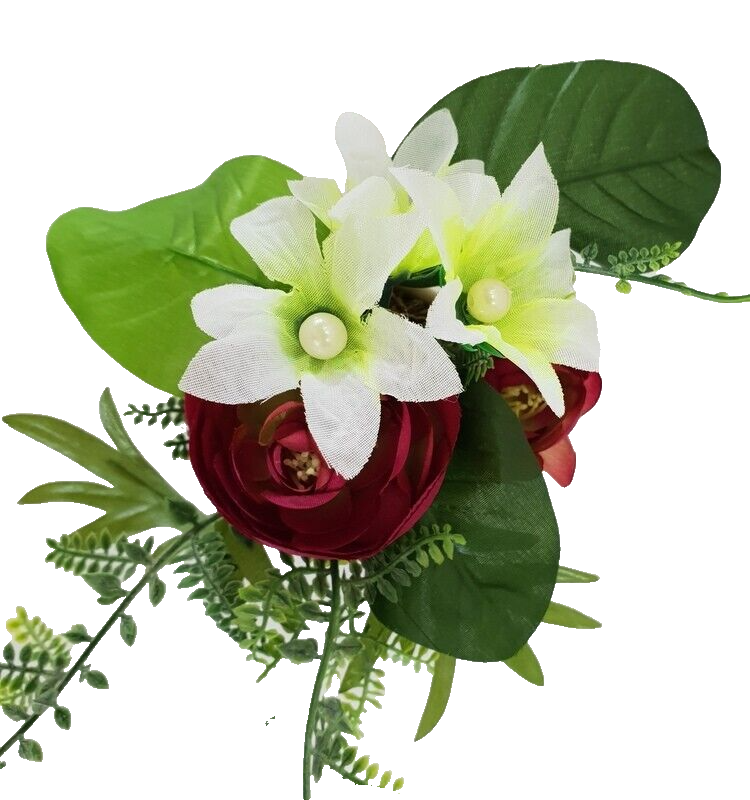 Künstliche Gestecke Set 4 Stück Kunstblume Pflanzen Blume Deko 15 cm H Geschenk