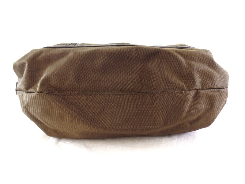 Geoss Tasche Braun Schultertasche Reißverschluss Damentasche