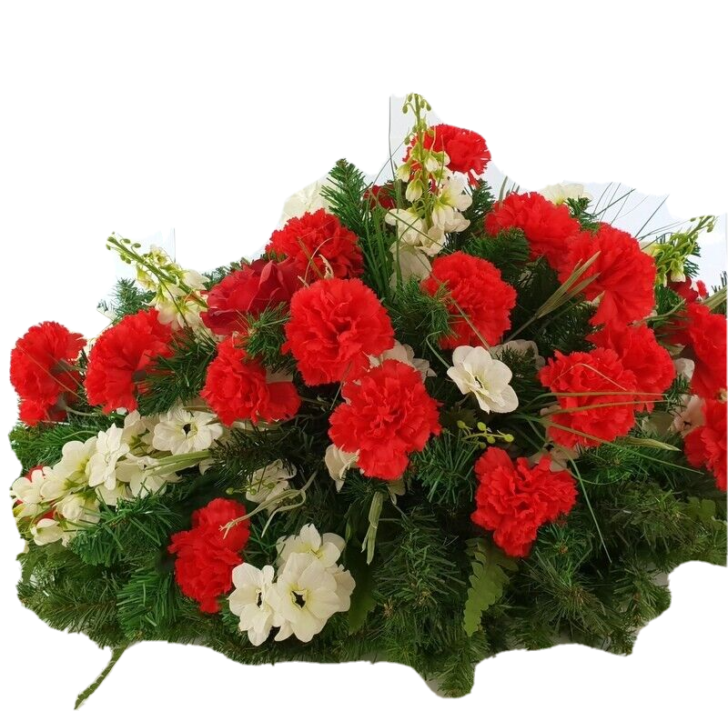 Grabkranz Kranz künstliche Blumen Grabschmuck Trauerkranz 80 cm FriedhofGedenken