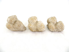 3 Engel Engelfigur patiniert goldfarben 9,5 cm x 7 x 7 cm Weihnachten Dekoration