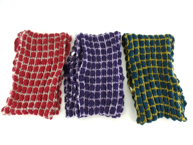 Schal Loop Wickelschal in 3 Farbvarianten Rot, Lila, Grün wählbar