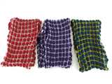 Schal Loop Wickelschal in 3 Farbvarianten Rot, Lila, Grün wählbar