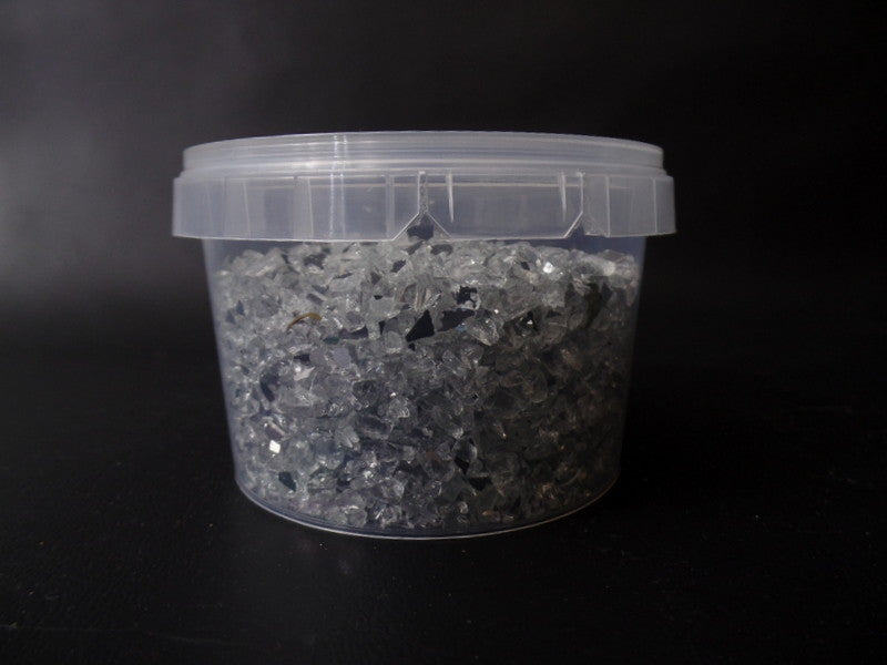 Spiegelgranulat Orange oder Silber 300 g Dose Körnung 1 - 4 mm Deko Varianten
