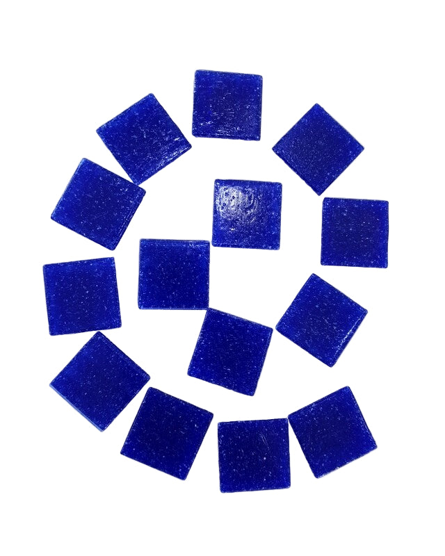 Glasmosaik Mosaiksteine 650g blau Navy 20 x 20 x 4 mm 220 Steine Basteln Mosaik