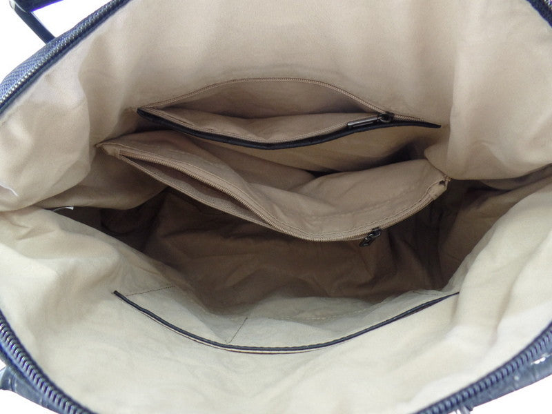 Geoss Tasche Schwarz Schultertasche Reißverschluss Damentasche