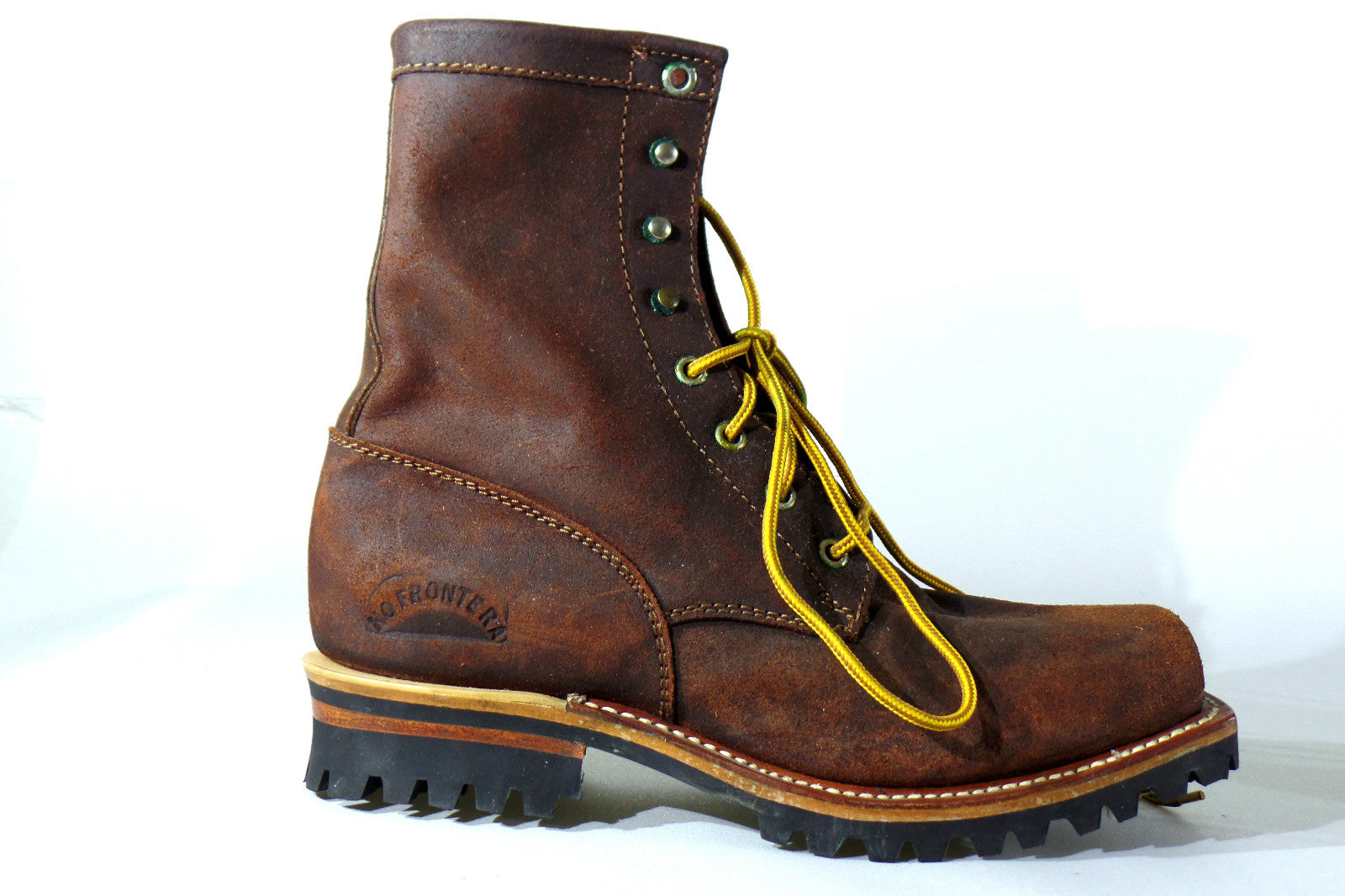 Westernstiefelette Arbeits Cowboyboot 37 Braun Schnürer Mexico