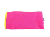 Deuter Schlamperrolle Federmäppchen Pink mit Punkte Reißverschluss Orange Schule