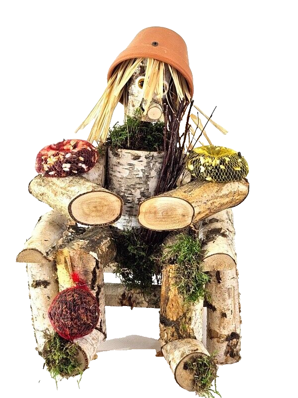 Vogelfutter Figur Männchen schöne Dekoration Sonnenblumenkerne Mais Futter Mix