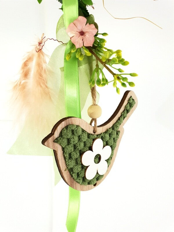 Kranz Türkranz Wandkranz Rosa Ostern Kunstblumen 20 D rund Naturkranz Eier