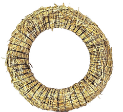 Strohkranz Ø80 cm Strohring Strohrömer Rohling Kranz Natur Adventskranz Deko