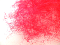 Sisal Fasern Rot Wooly 200 g Deko gefärbt Farbecht Füllmaterial Floristik