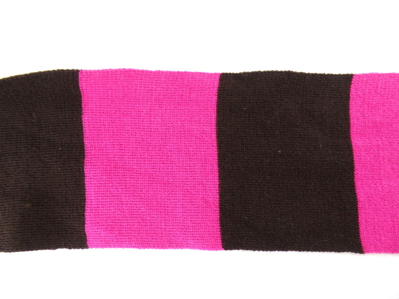 2 er Set Schal & Mütze Pink Lila Pink Braun gestreift Varianten