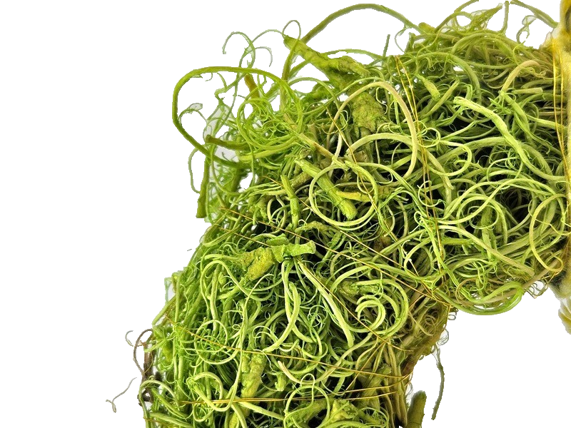 Casa-Poador Kranz Türkranz Wand Kranz künstlich 20 cm D gelb Natur Herz Deko