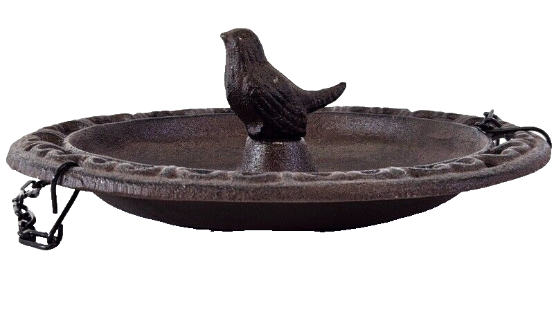 Esschert Design hängende Vogeltränke Futterschale Gusseisen Metall