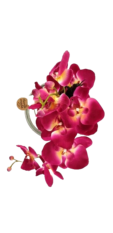 Casa-Poador Gesteck Orchidee Phalenopsis Kunstblumen Glas künstlich Geschenk