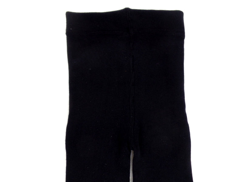 Antonio Kinder Thermo Leggings 3 Stück mit Innenfleece Schwarz blickdicht