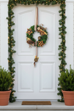 TÜRKRANZ BRAUN KÜNSTLICH Natur Thuja 21 cm Sterne Zapfen Zimt Lagurus