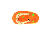 BADESCHUHE KERAMIK  4 Paar 8 Stück Pink Orange 6 cm Ton Dekoration Basteln