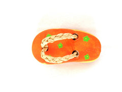 Badeschuhe  4 Paar 8 Stück Pink Orange 6 cm Keramik Ton Dekoration Basteln