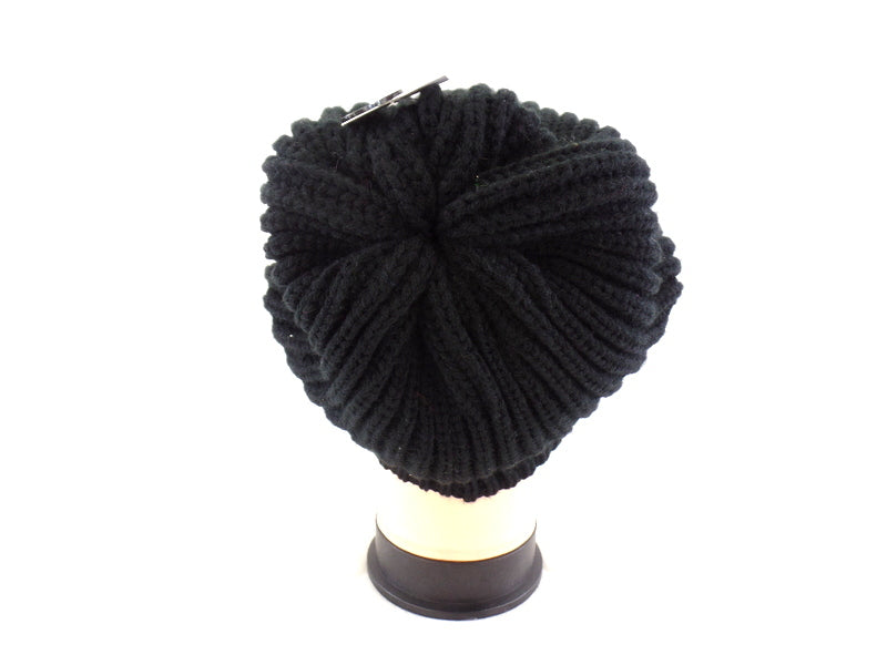 Mütze Beanie Strick Schirmmütze Schwarz 100% Polyacryl Highlight Company
