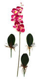 Orchideenblätter Basis wie echt 3 Paar künstlich Luftwurzeln &  1 Orchideenstiel