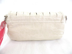 Axel David Tasche Creme Beige Schultertasche Magnetverschluss Henkel
