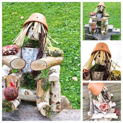 Vogelfutter Figur Männchen schöne Dekoration Sonnenblumenkerne Mais Futter Mix